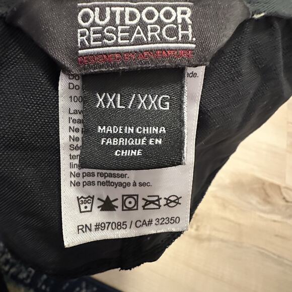 Outdoor Research Men XXL Hijinx Performance Pants Adjustable Waist Black - Picture 10 of 13